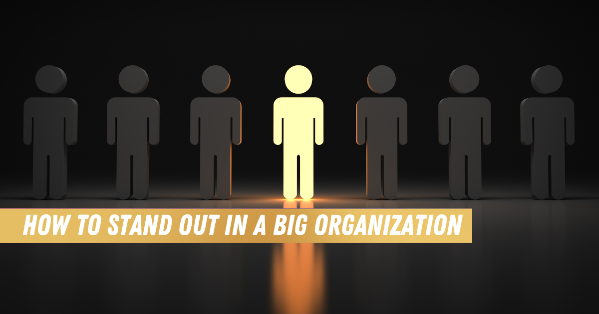 How to stand out in a big organization
